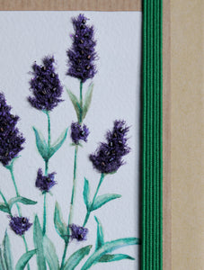 Carnet brodé ”Lupins d’Islande”