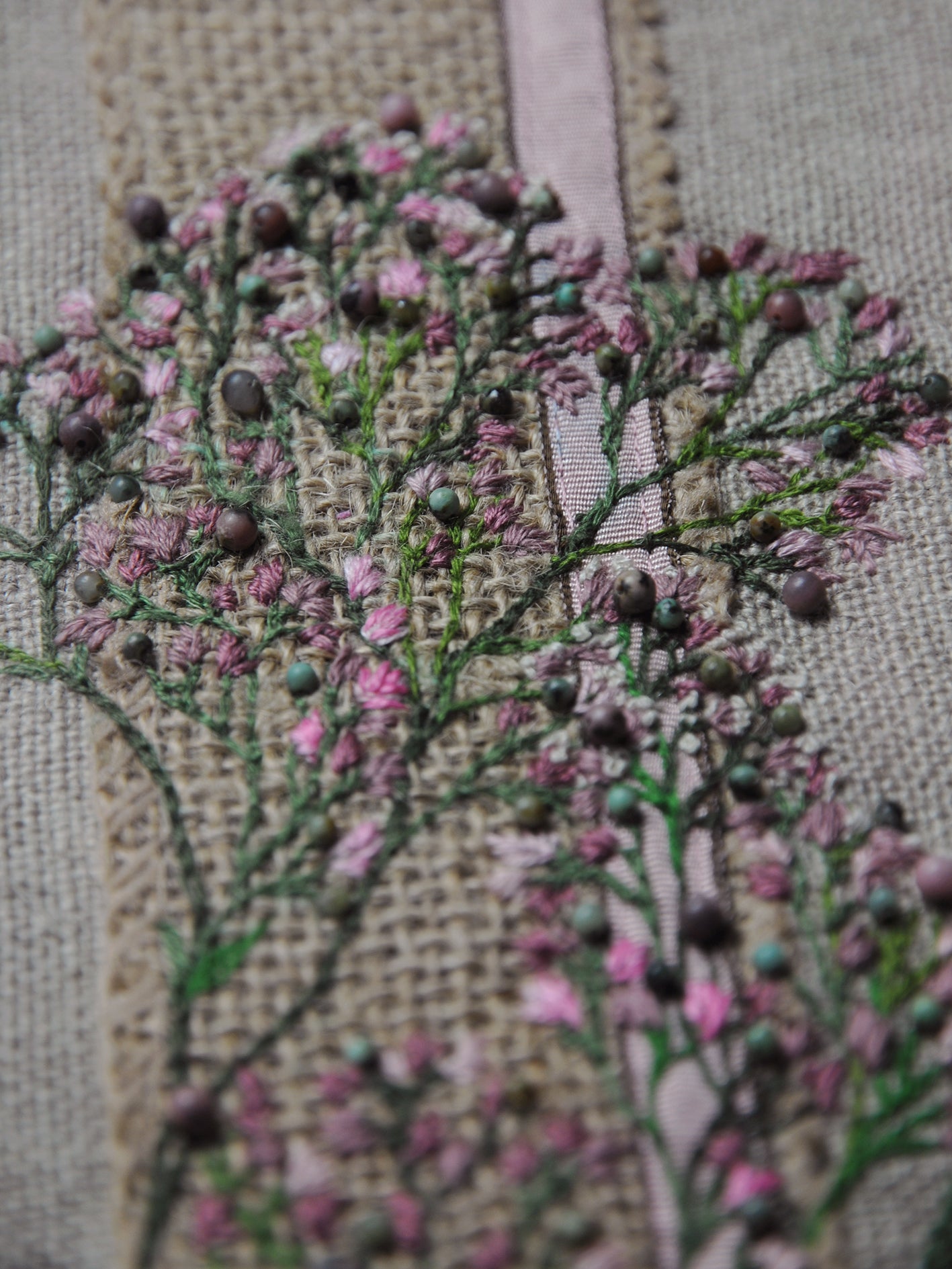 Centre de table ”Gypsophile rose”